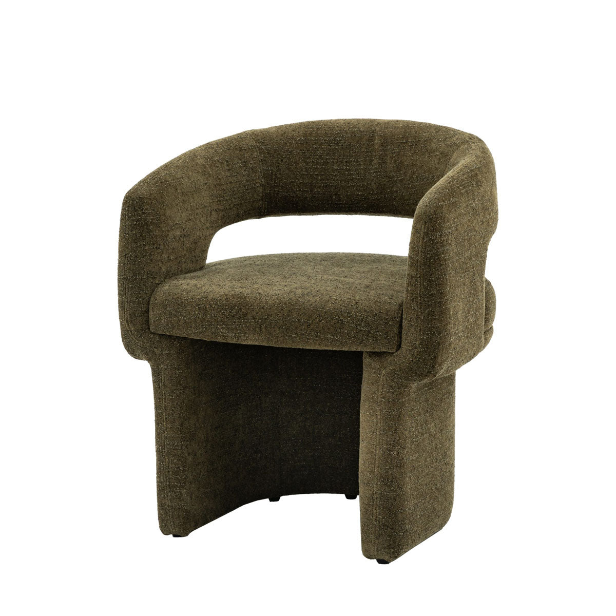 Gallery Direct Sloane Dining Chair Green Boucle 640x600x760mm