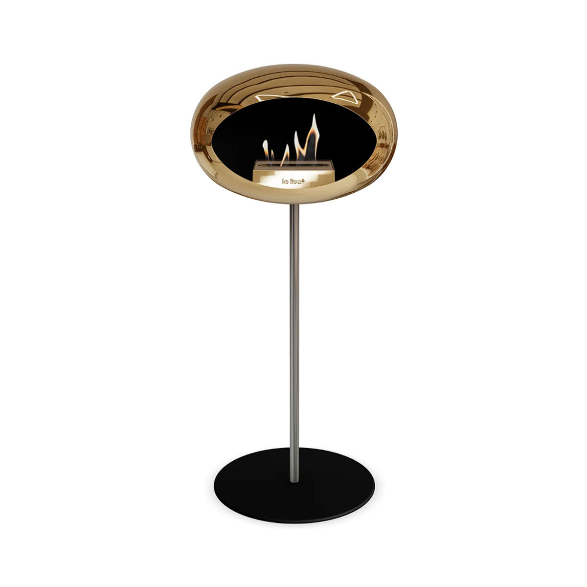 Le Feu Ground Steel High - Chromed Rose Gold - 25mm Pole Width