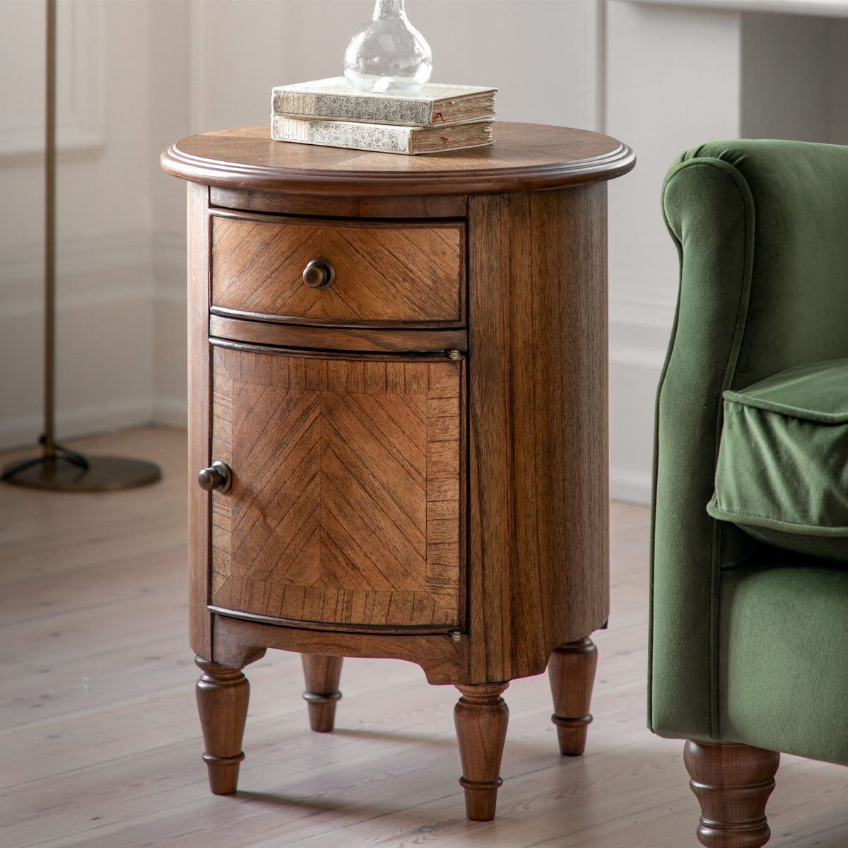Gallery Direct Highgrove Drum Side Table 450x450x580mm
