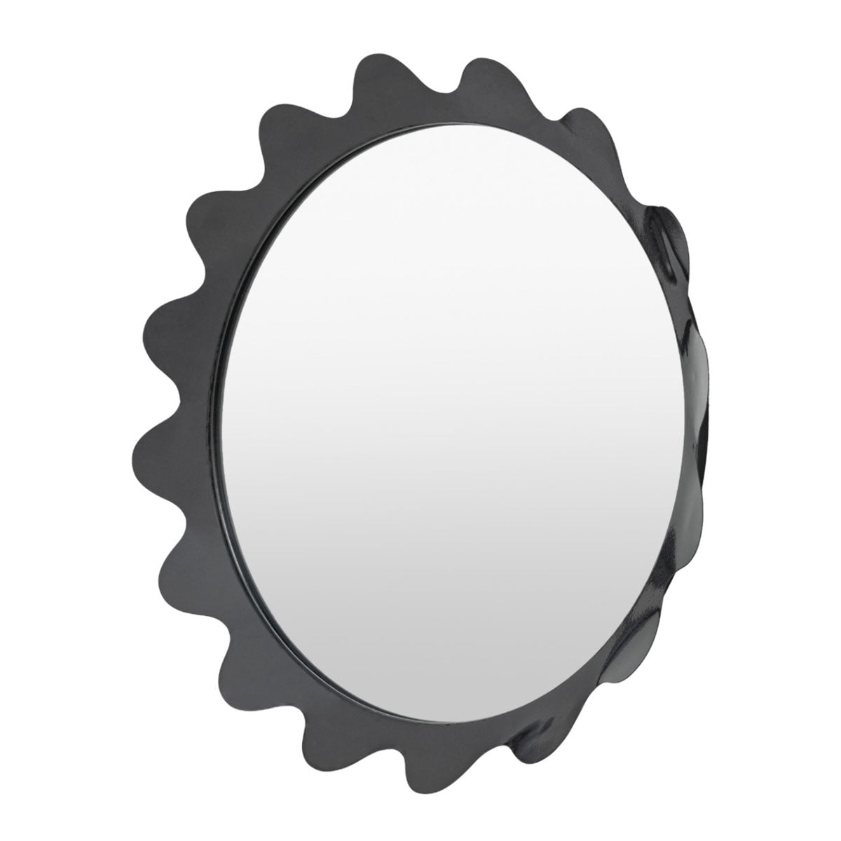 Gallery Direct Shoreditch Round Mirror Charcoal 600mm