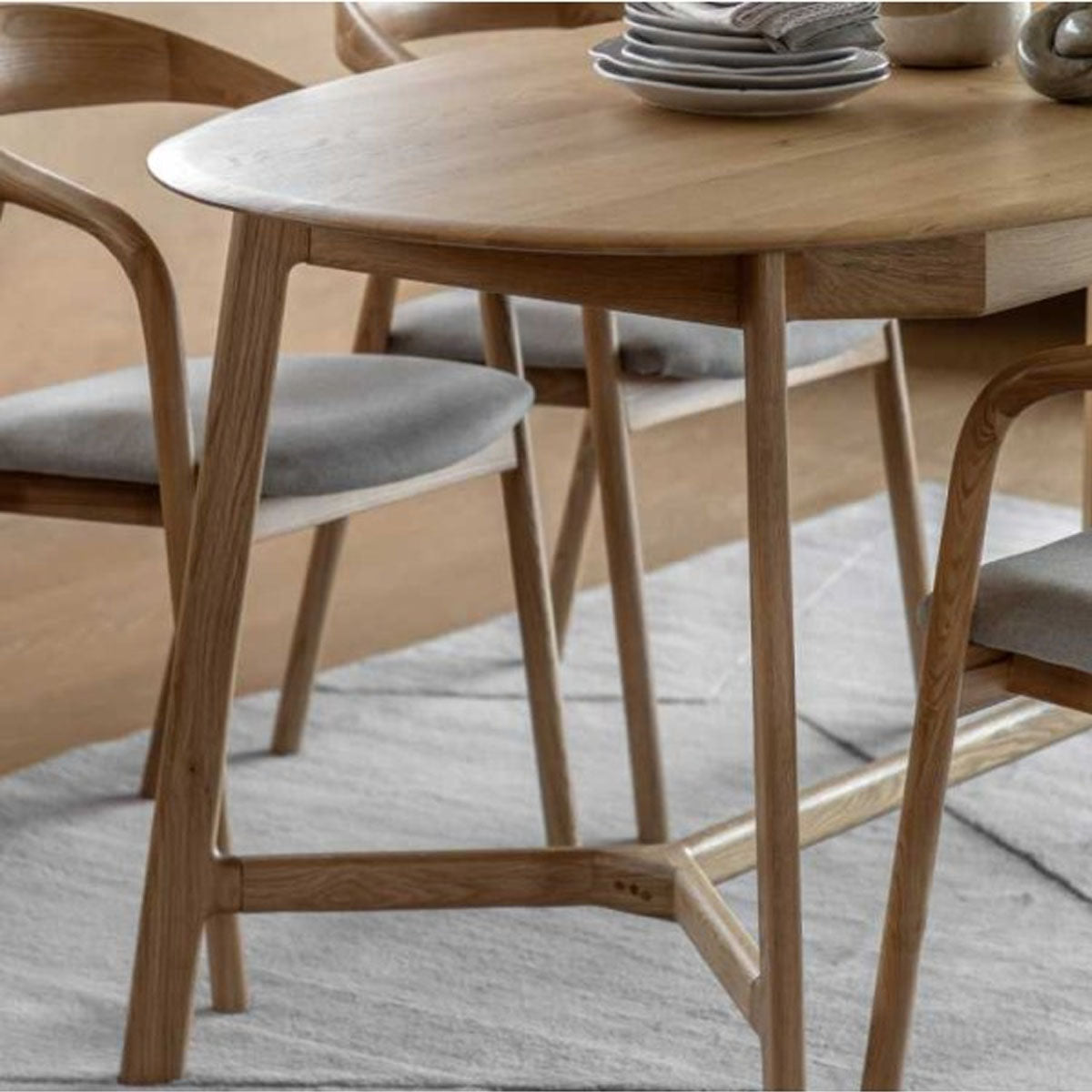 Gallery Direct Madrid Ext Dning Table Walnut  2000/2500x1000x760mm