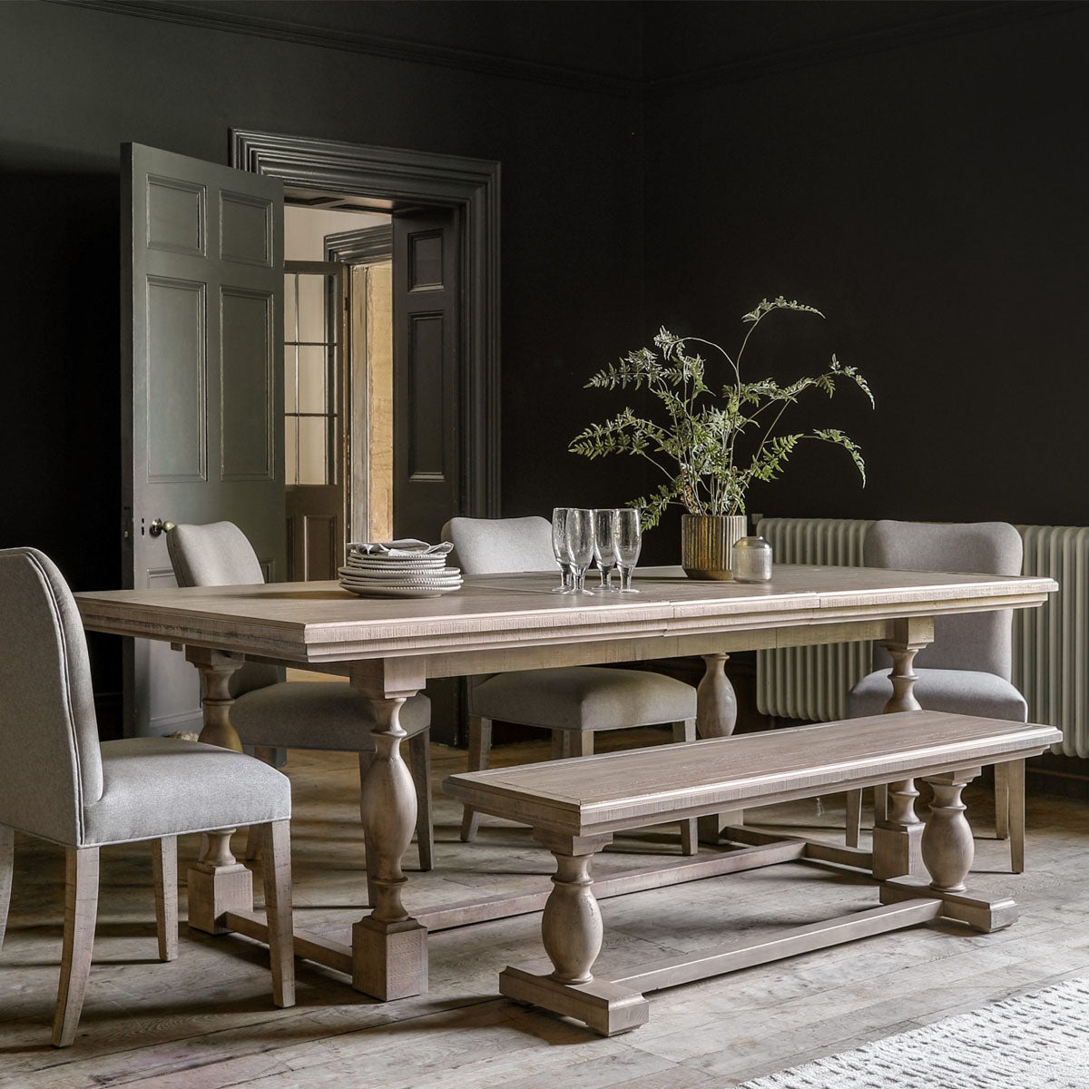Gallery Direct Vancouver Ext Dining Table 2000/2500x1000x750mm