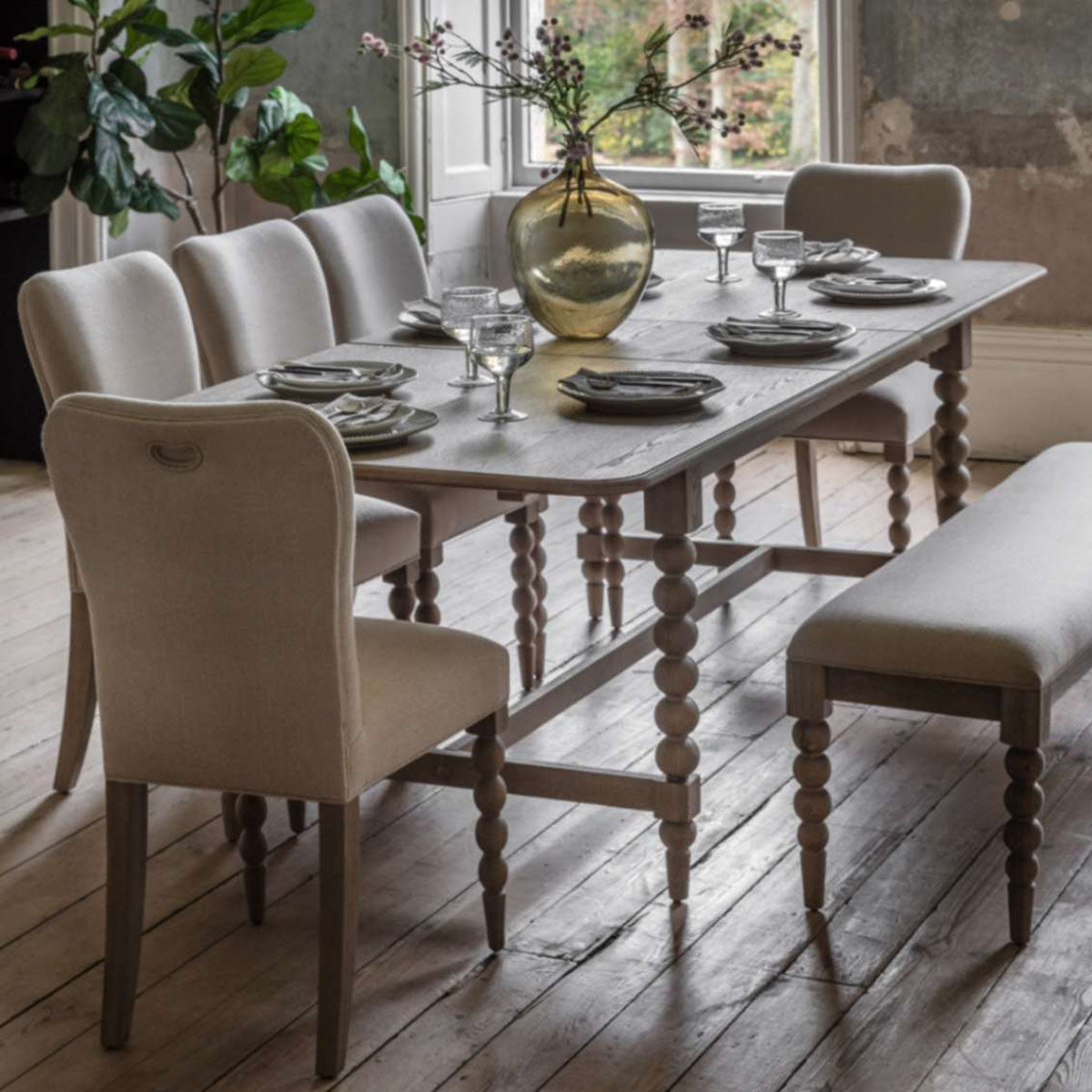Gallery Direct Artisan Ext Dining Table 2000/2500x1000x750mm