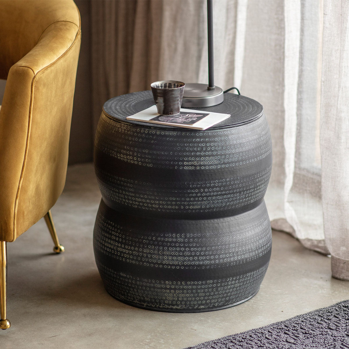 Gallery Direct Rai Side Table 450x450x480mm