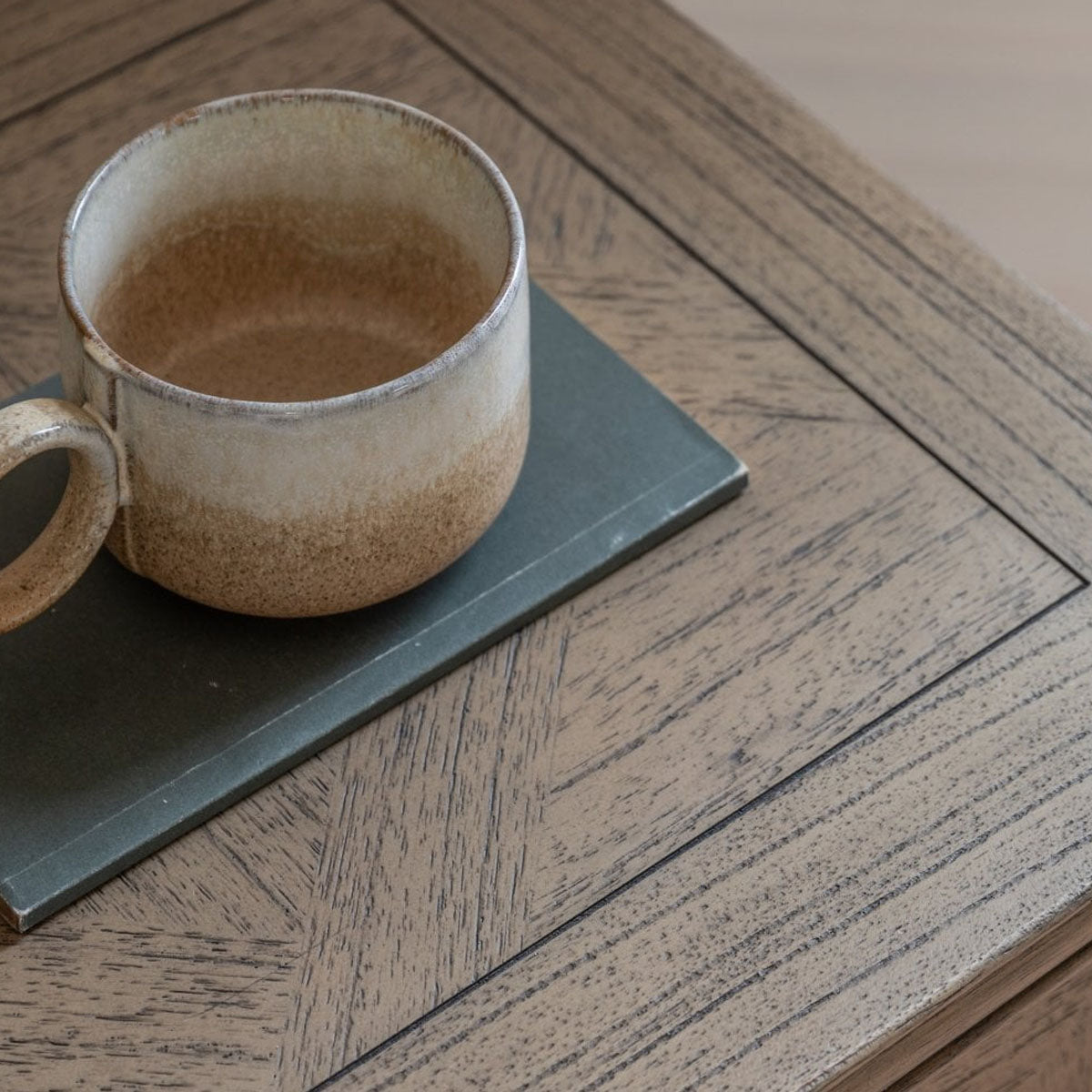 Gallery Direct Mustique 2 Drawer Bedside Table 500x400x665mm