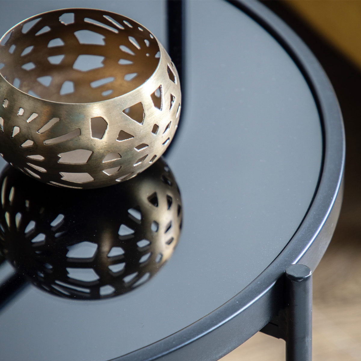 Gallery Direct Fawley Side Table Black 435x435x650mm