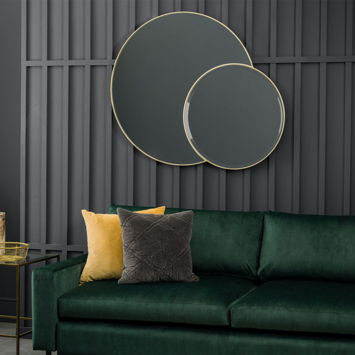 Gallery Direct Ostia Mirror Champagne 1112x15x900mm