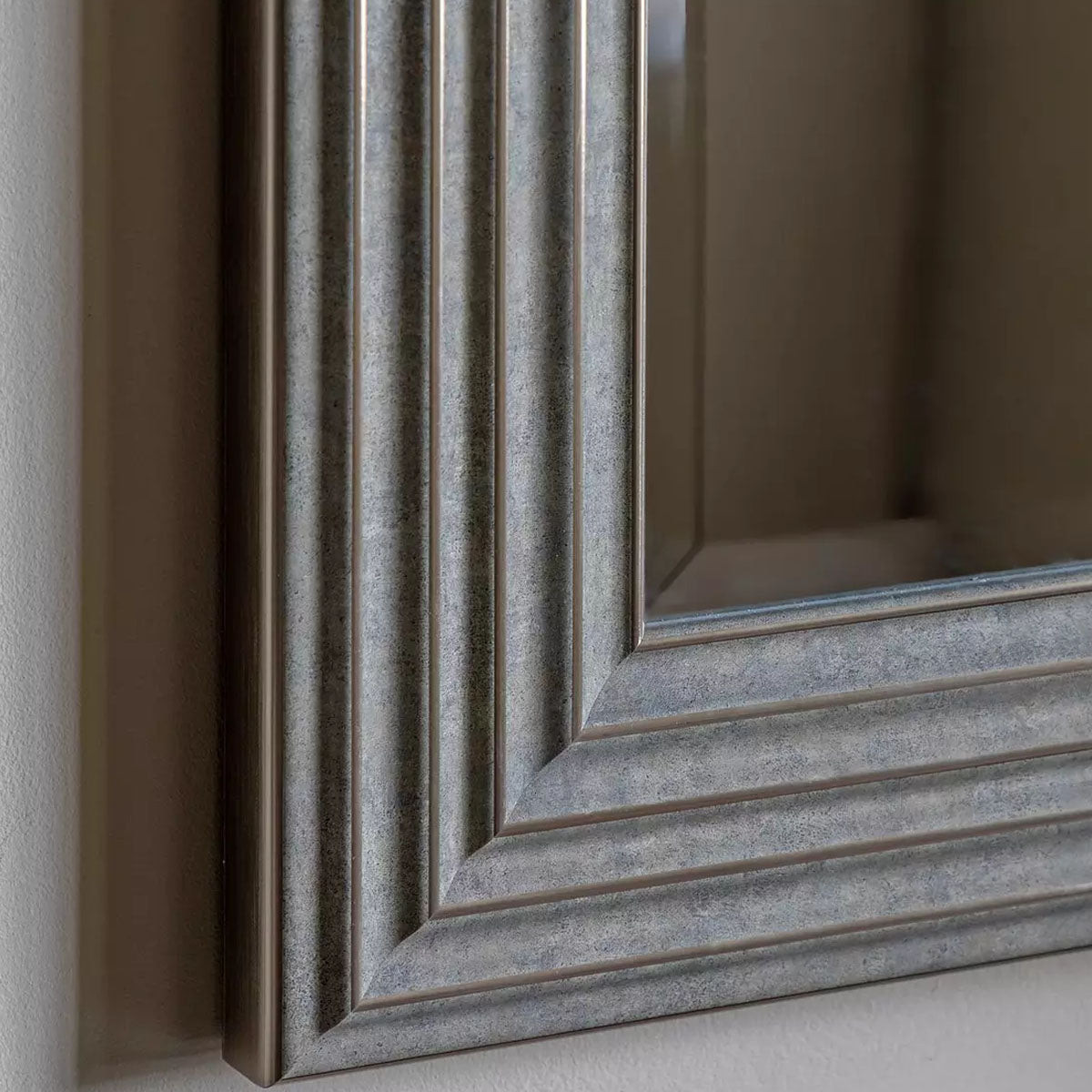 Gallery Direct Whitechapel Square Mirror Silver 870x870mm