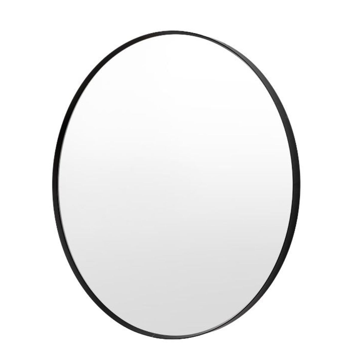 Gallery Direct Holworth Large Round Mirror Black 800x35x800