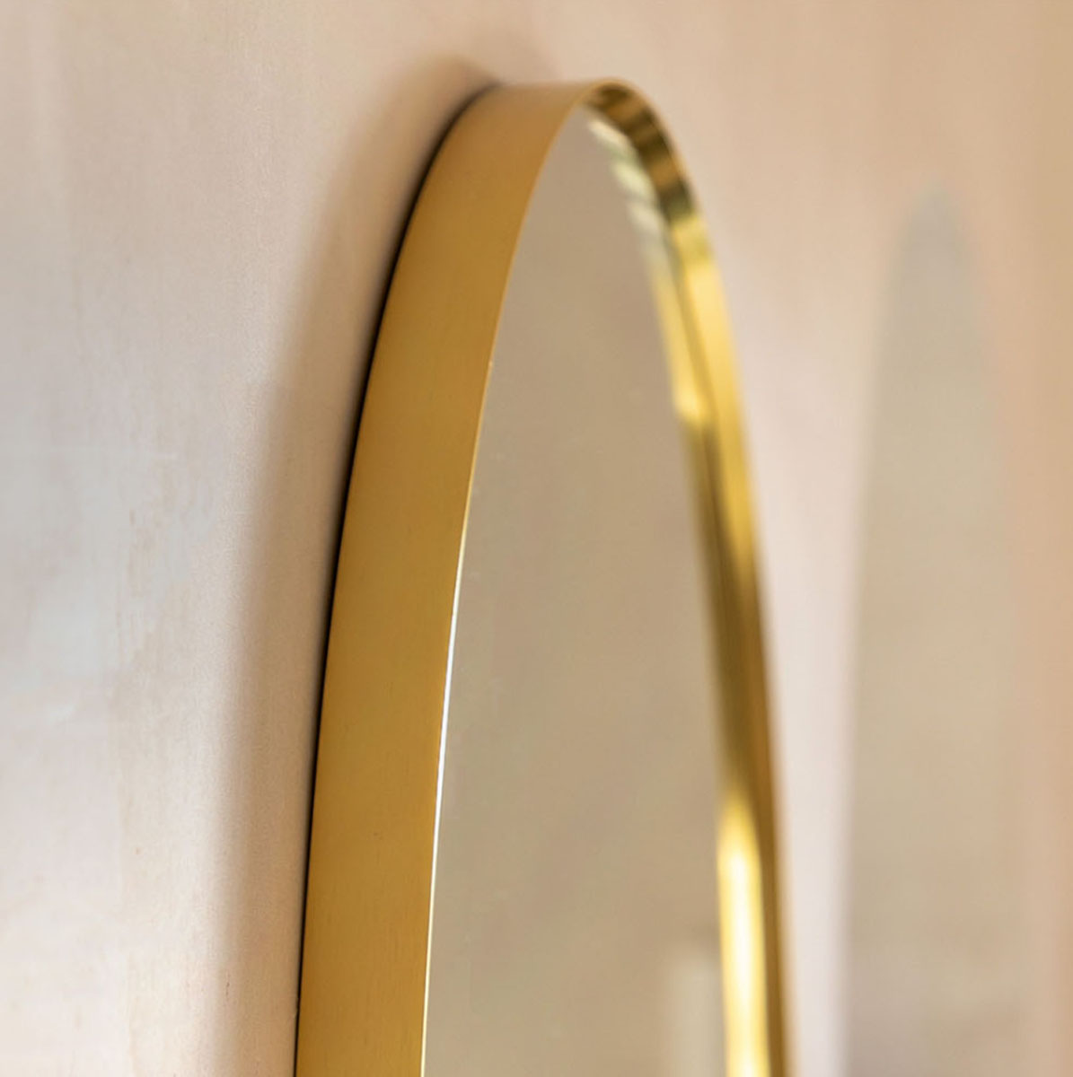 Gallery Direct Holworth Pebble Mirror Gold 700x900mm
