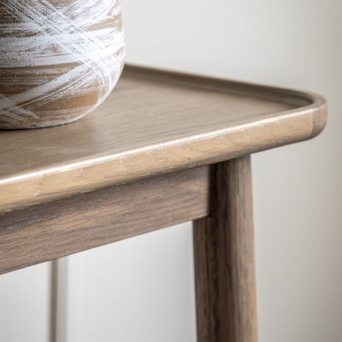 Gallery Direct Kingham Console Table Grey 1100x380x800mm