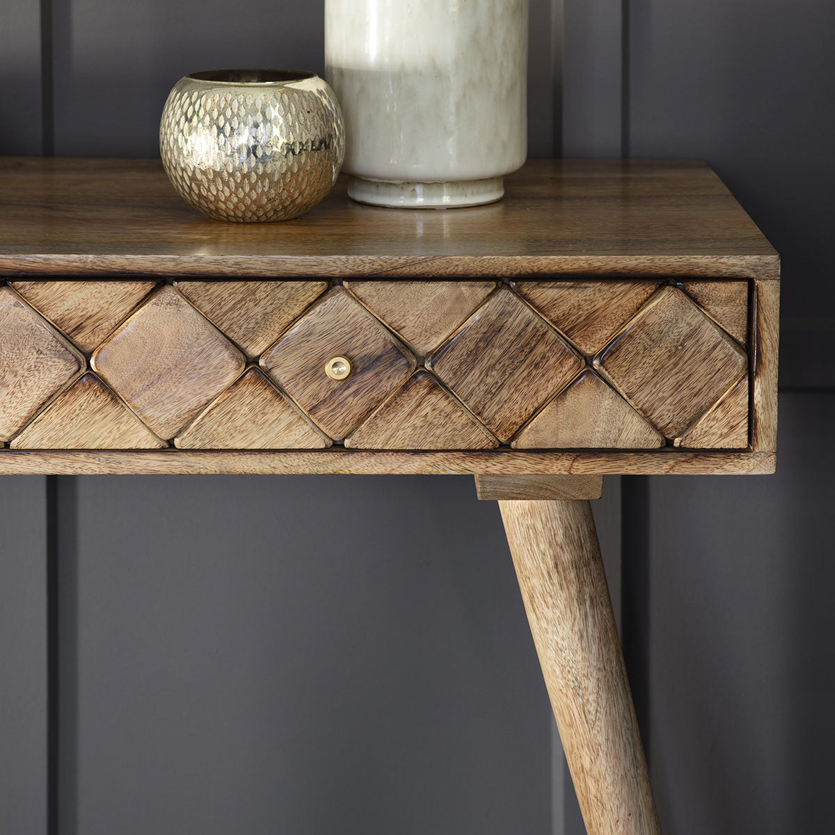 Gallery Direct Tuscany Console Table Burnt Wax 1100x450x760mm