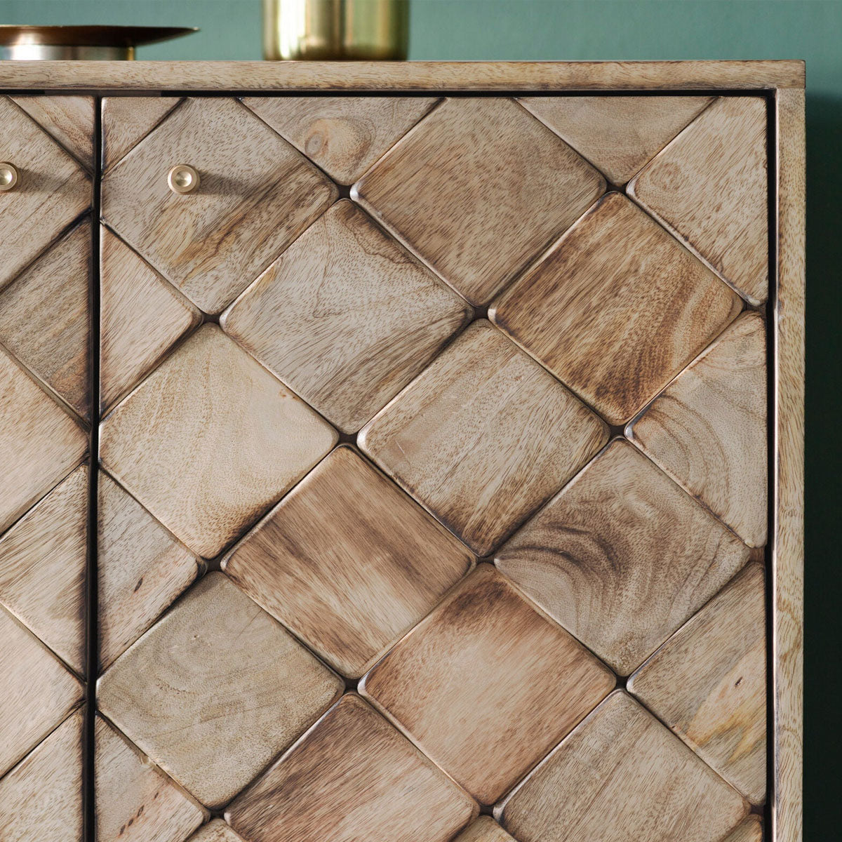 Gallery Direct Tuscany 2 Door Sideboard Burnt Wax 750x450x890mm