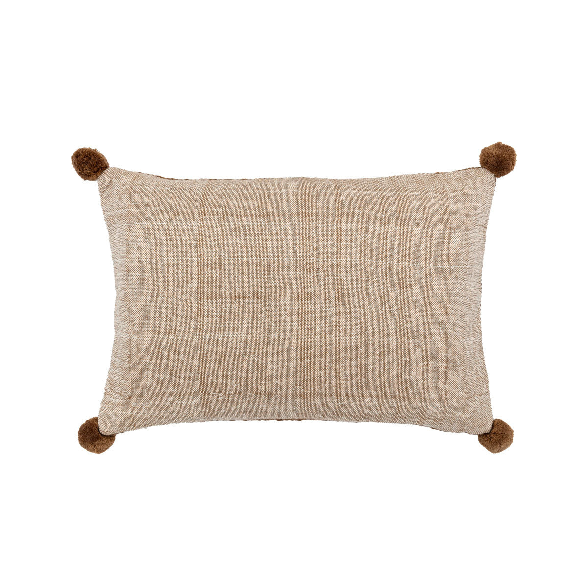 Gallery Direct Moss Stitch PomPom Cushion
