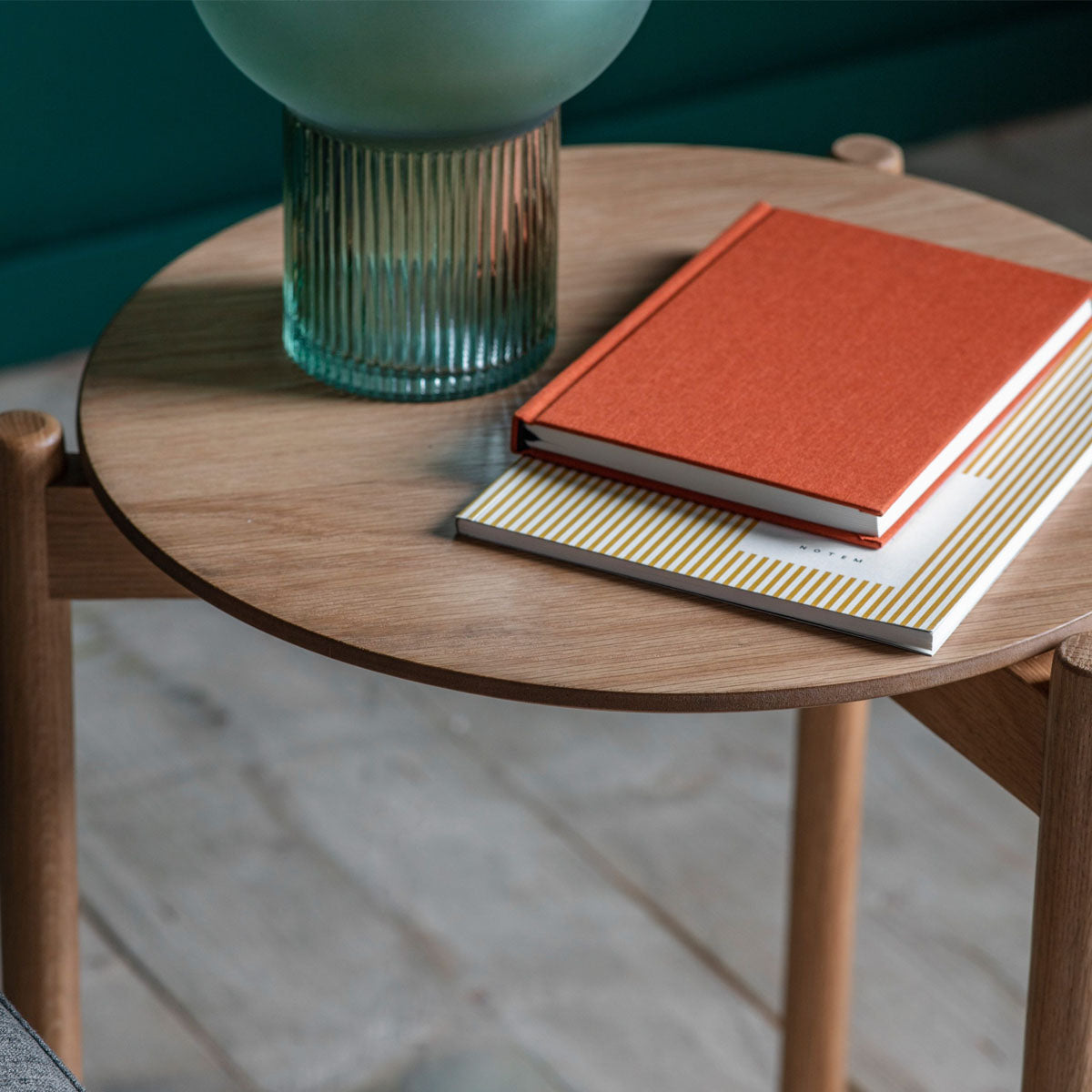Gallery Direct Burley Side Table Oak 400x400x500mm