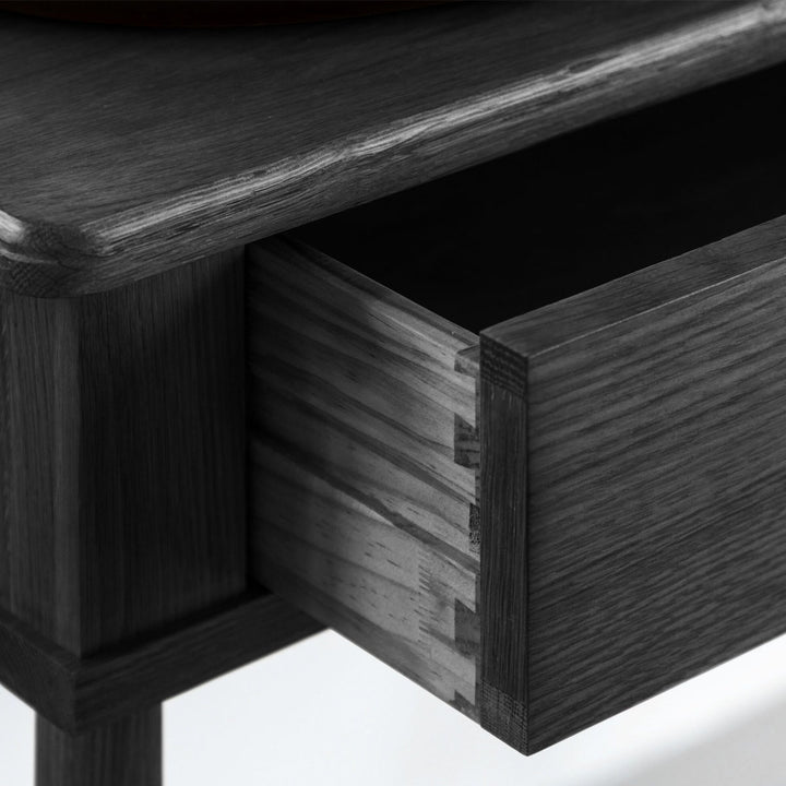 Gallery Direct Wycombe Dressing Table w Drwr Black 1100x400x800mm