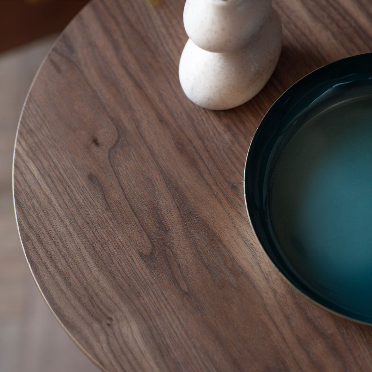 Gallery Direct Burley Side Table Walnut 400x400x500mm