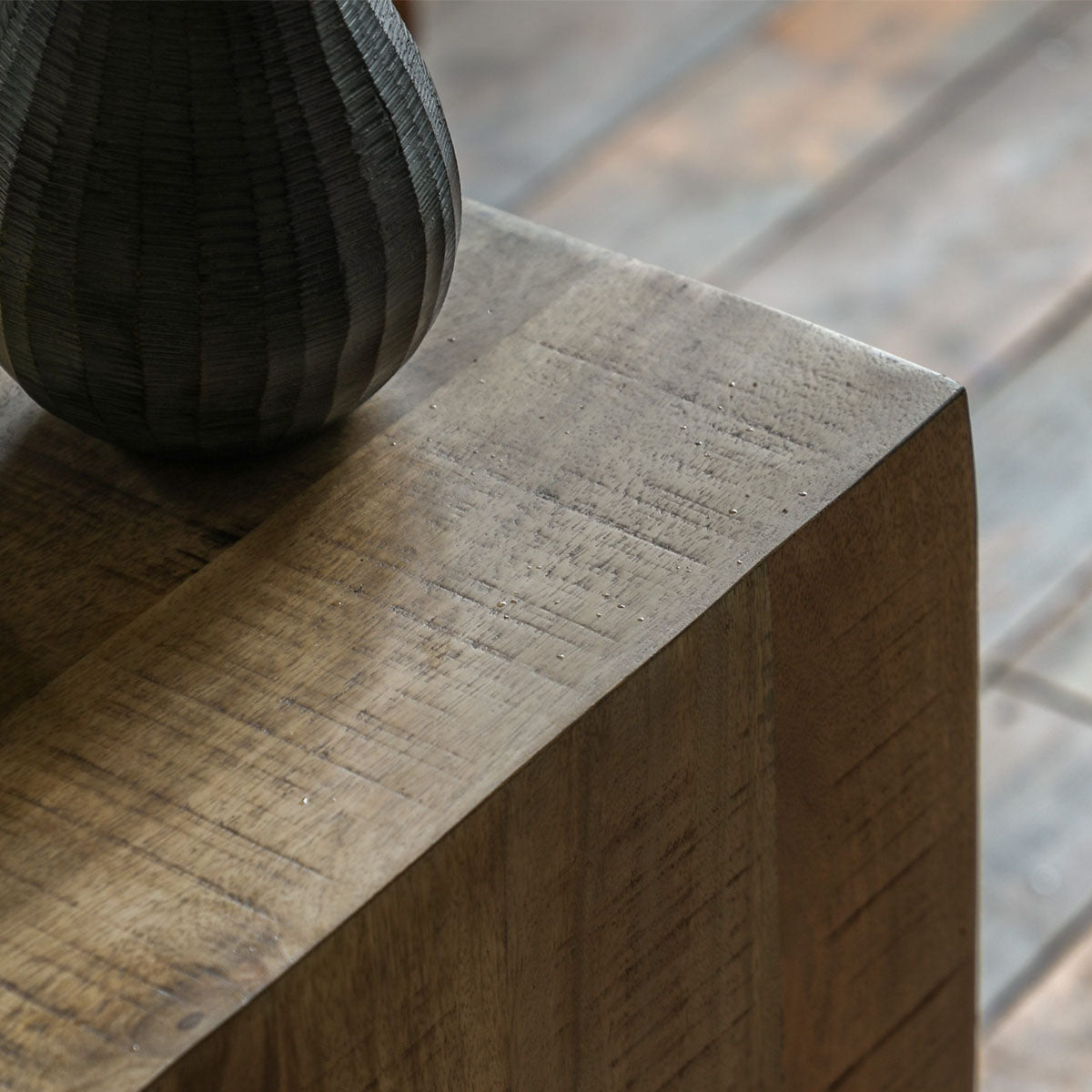 Gallery Direct Iowa Side Table Natural 400x400x550mm