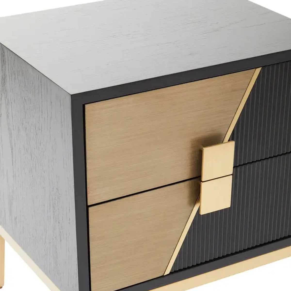 Beaumonde Home Davoli Two Drawer Side Table