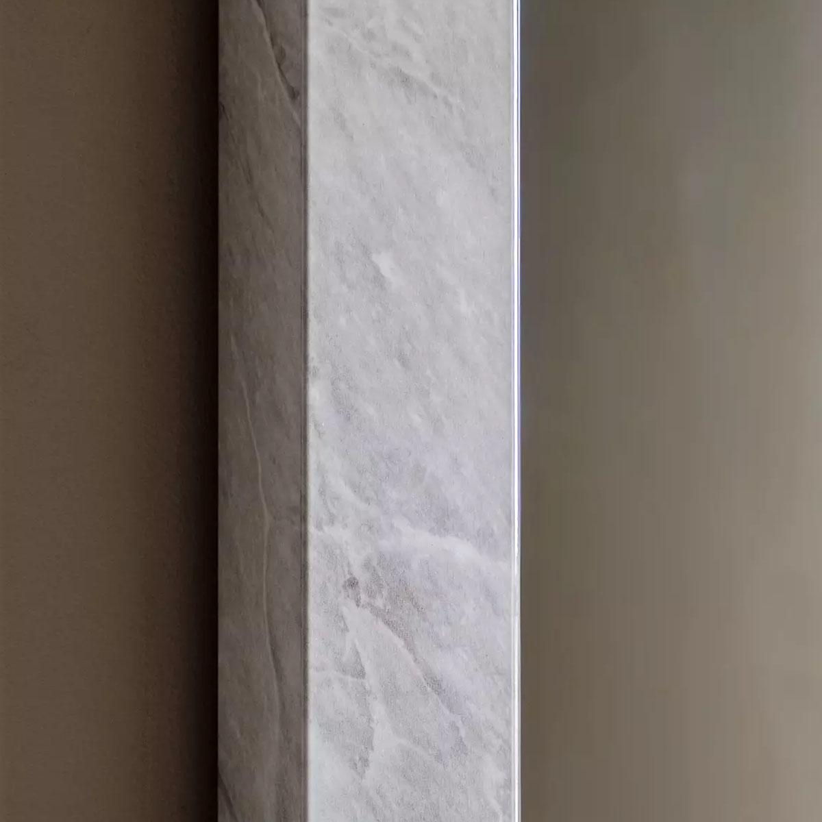 Gallery Direct Romano Rectangle Mirror Marbled White 570x770mm