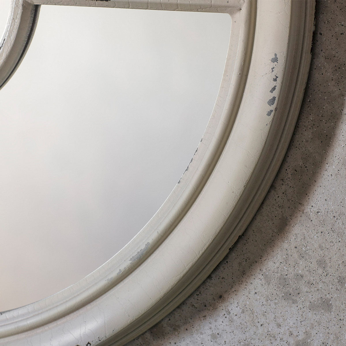 Gallery Direct Somerford Round Mirror White 700x700mm