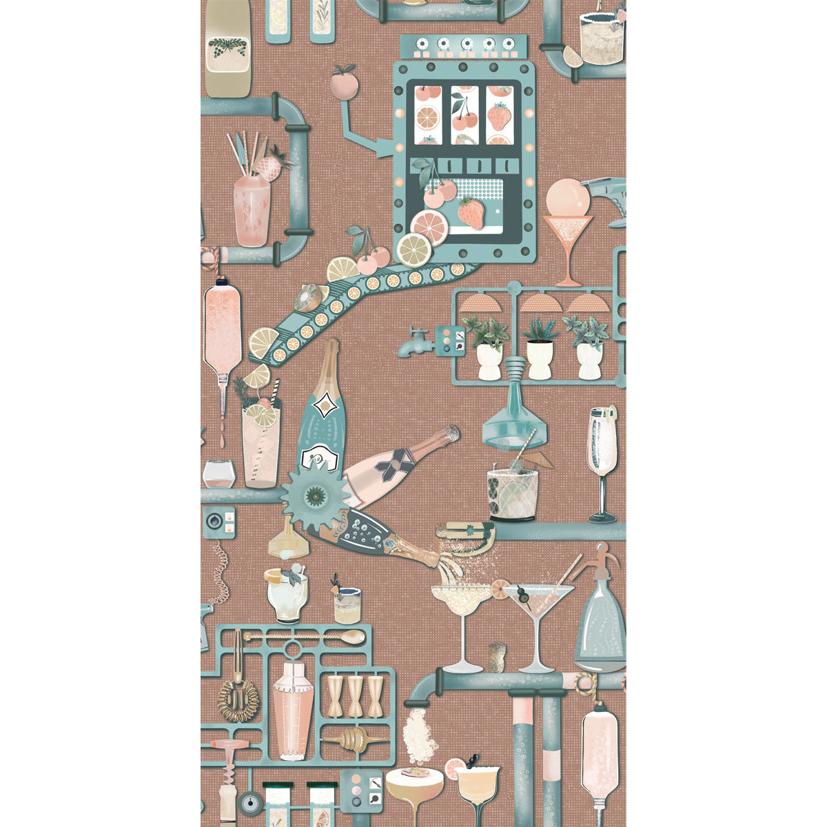 Brand McKenzie Liquid Lab Wallpaper - Mocha