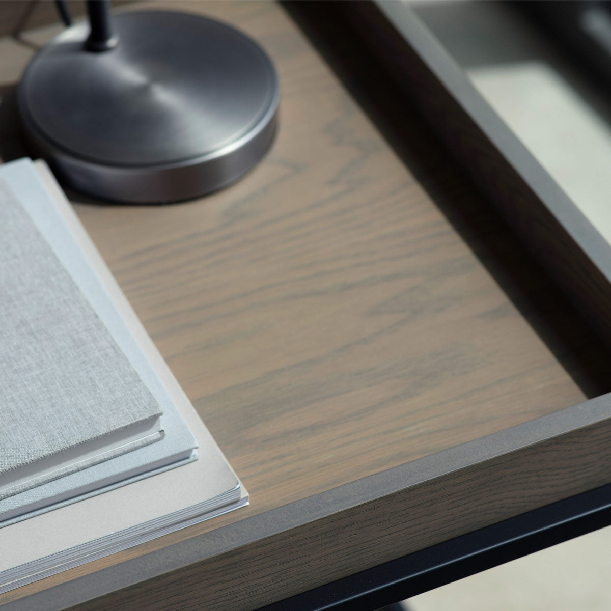 Gallery Direct Forden Tray Side Table Grey 550x550x600mm