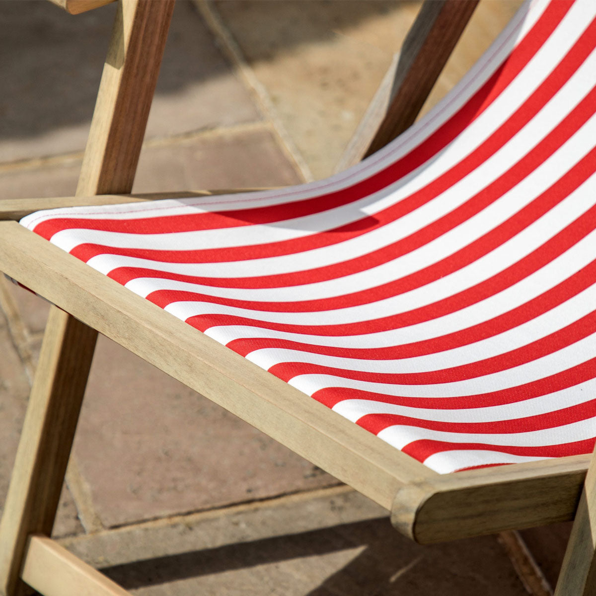 Gallery Direct Red Stripe Deck Chair