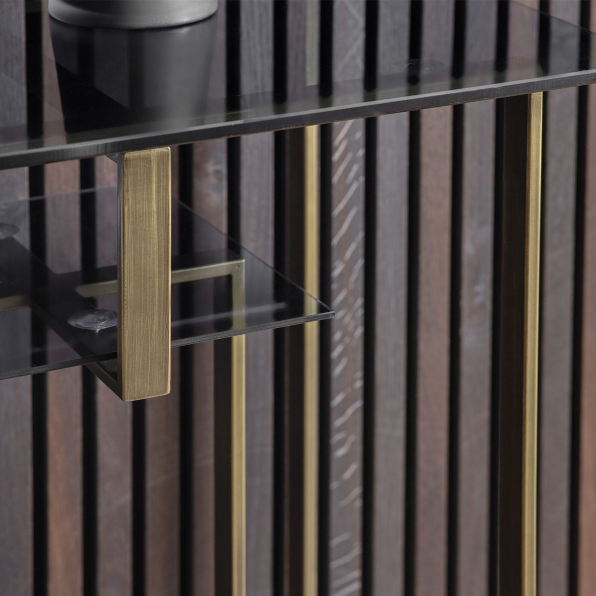 Gallery Direct Thornton Console Table Bronze 1400x450x760mm