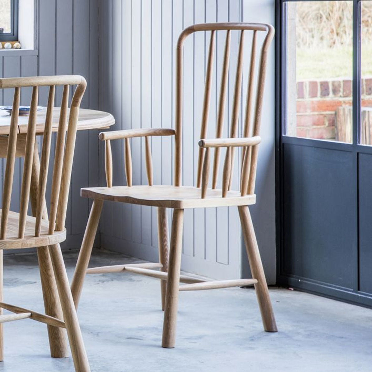Gallery Direct Wycombe Carver Dining Chair 535x555x1045mm (2pk)