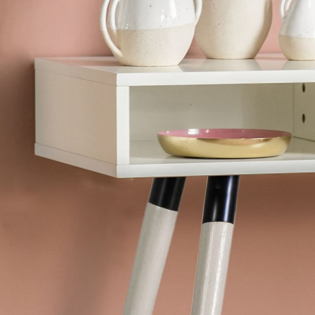 Gallery Direct Holbrook Console Table White 1100x450x770mm