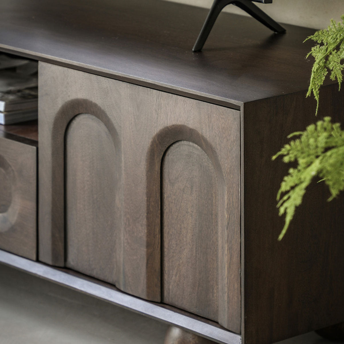 Gallery Direct Arc Media Unit 1400x400x450mm