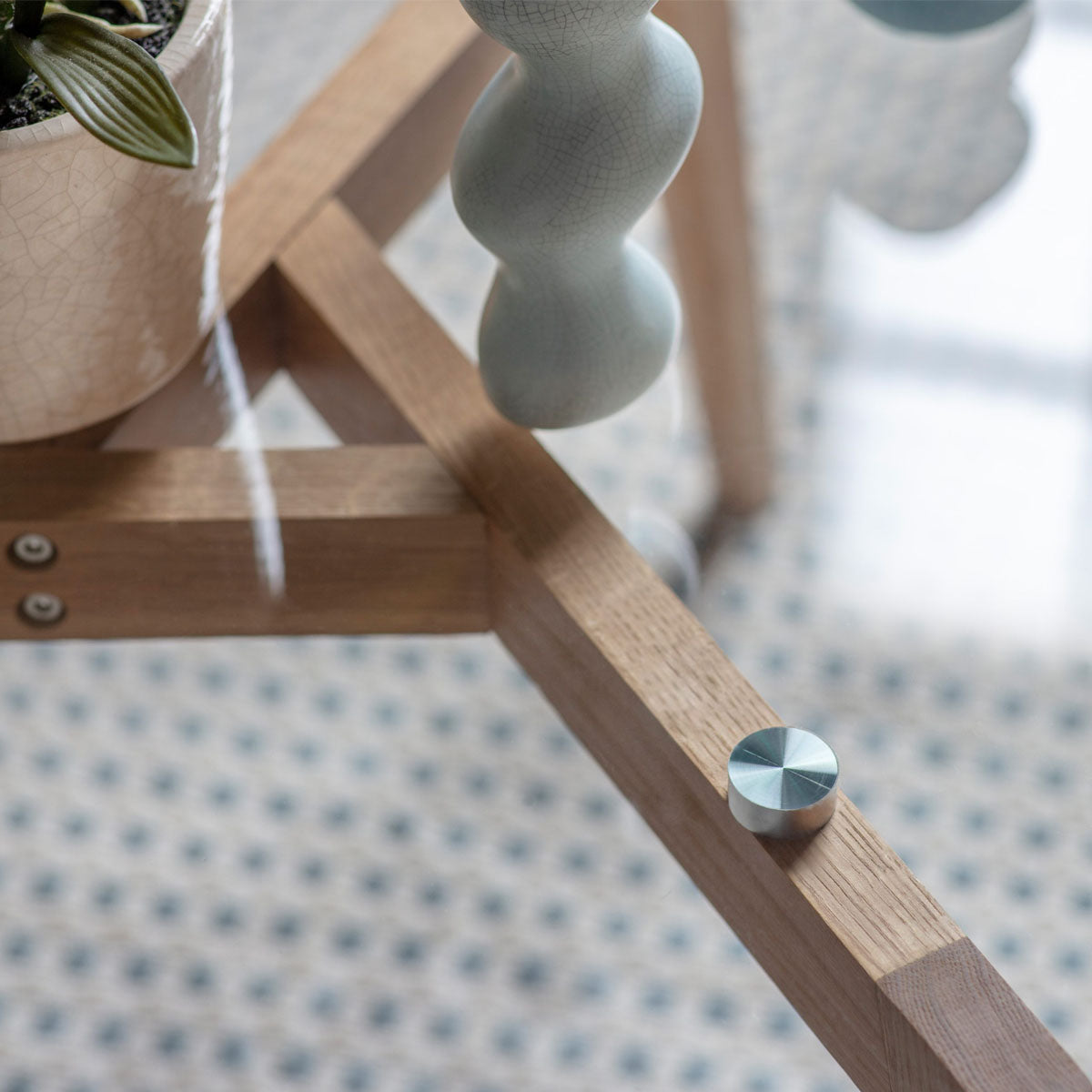 Gallery Direct Moran Coffee Table Oak 700x700x400mm