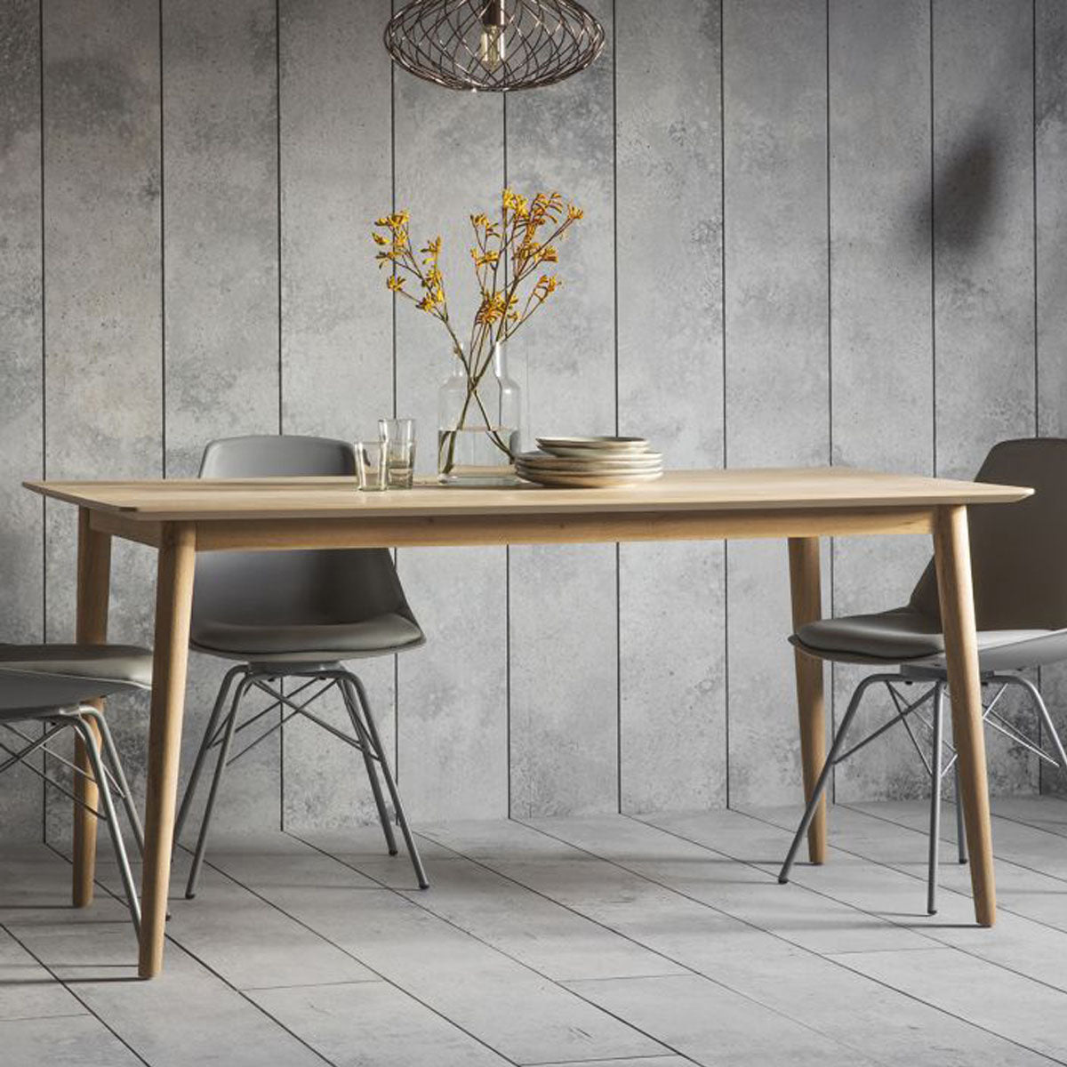 Gallery Direct Milano Dining Table 1600x900x760mm