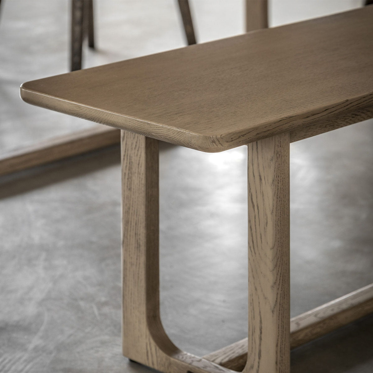 Gallery Direct Craft Dining Bench Smoked 1650x380x450mm