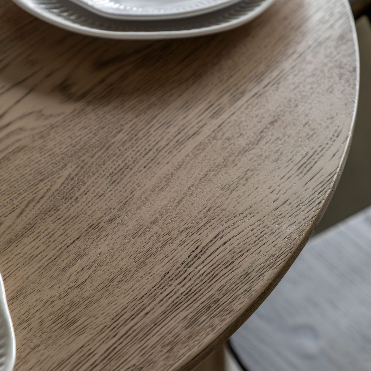Gallery Direct Craft Folding Dining Table Smoked 1000x1000x750mm