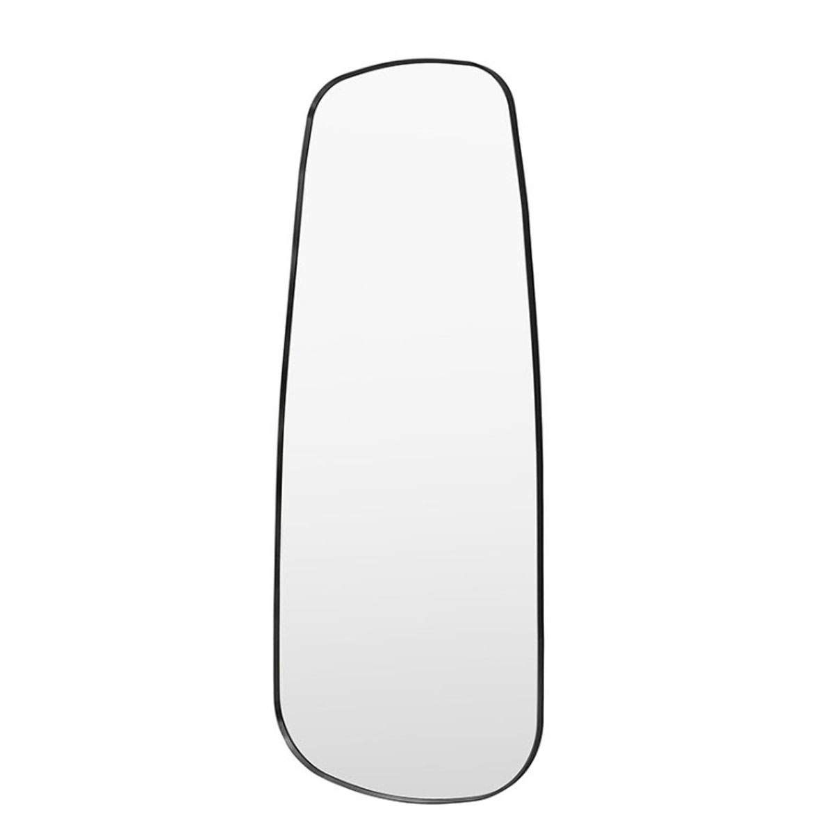 Gallery Direct Holworth Shaped Leaner Black 700x1700mm