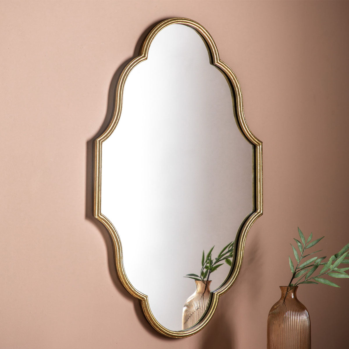 Gallery Direct Castello Mirror Gold 560x30x900mm
