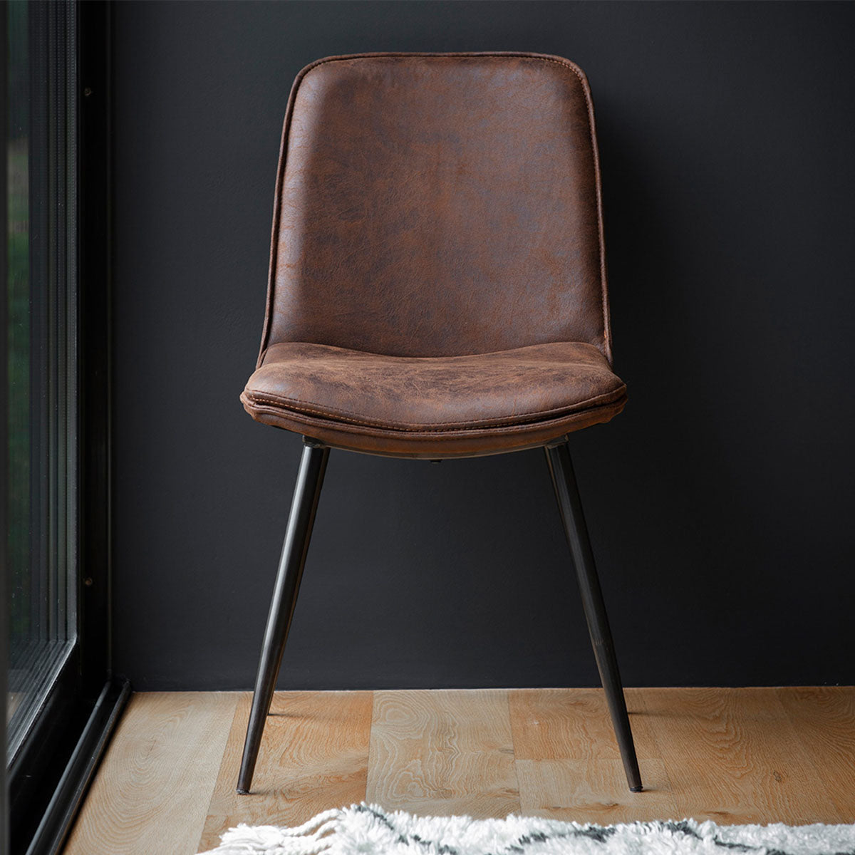 Gallery Direct Newton Chair Brown (2pk)