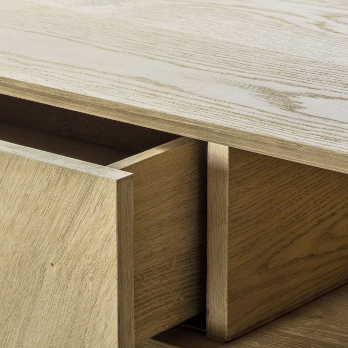 Gallery Direct Milano 2 Drawer Coffee Table 1000x650x398mm