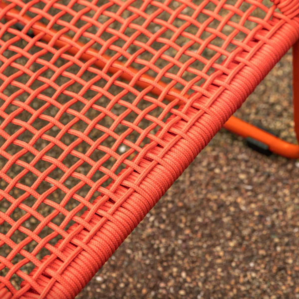 Gallery Direct Sassano Lounge Chair with Footstool Orange