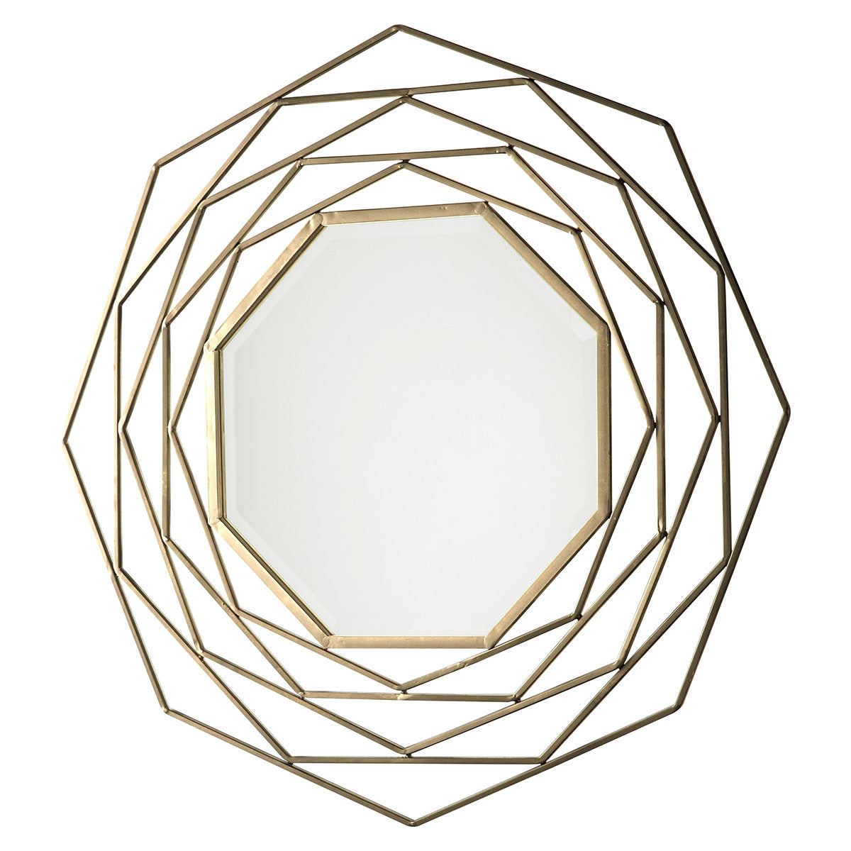 Gallery Direct Estella Mirror Gold 910x910mm