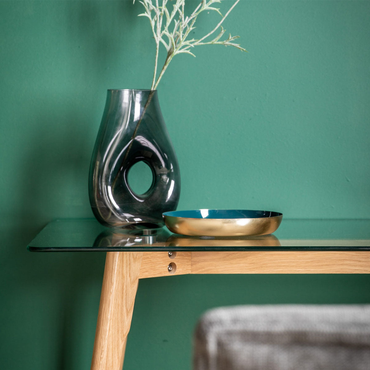 Gallery Direct Blair Desk Oak 1000x500x750mm
