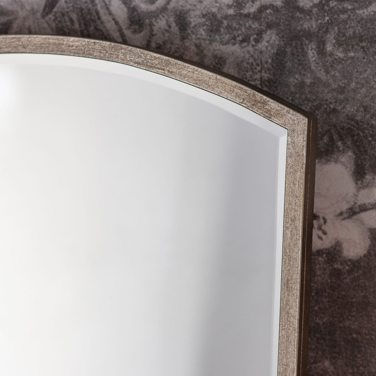 Gallery Direct Higgins Arch Mirror Antique Silver 600x900mm