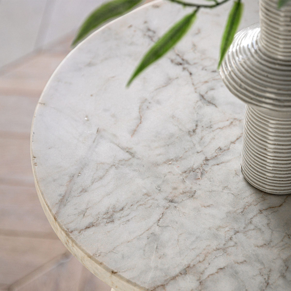 Gallery Direct Amalfi Side Table White 400x400x500mm