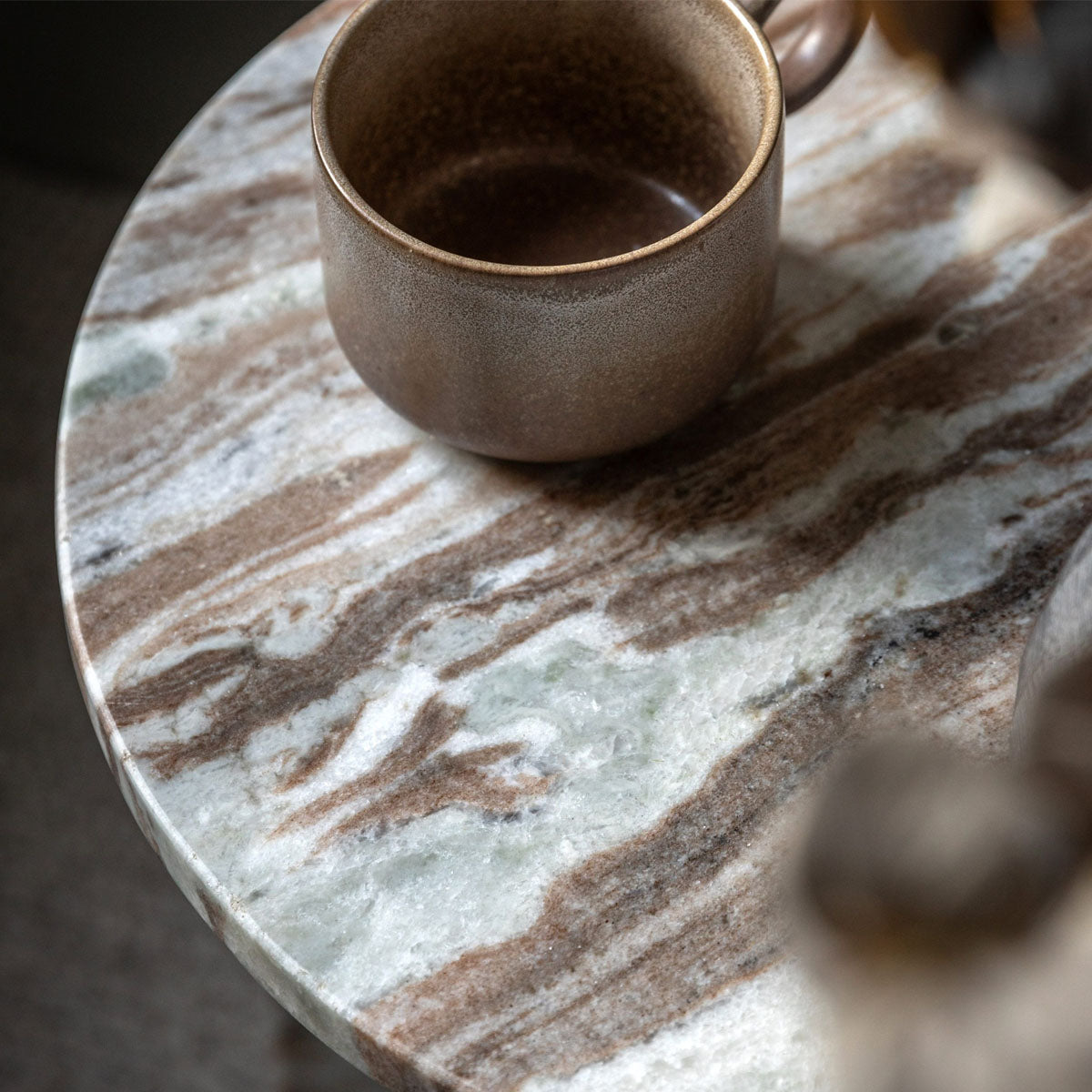 Gallery Direct Amalfi Side Table Natural 400x400x500mm