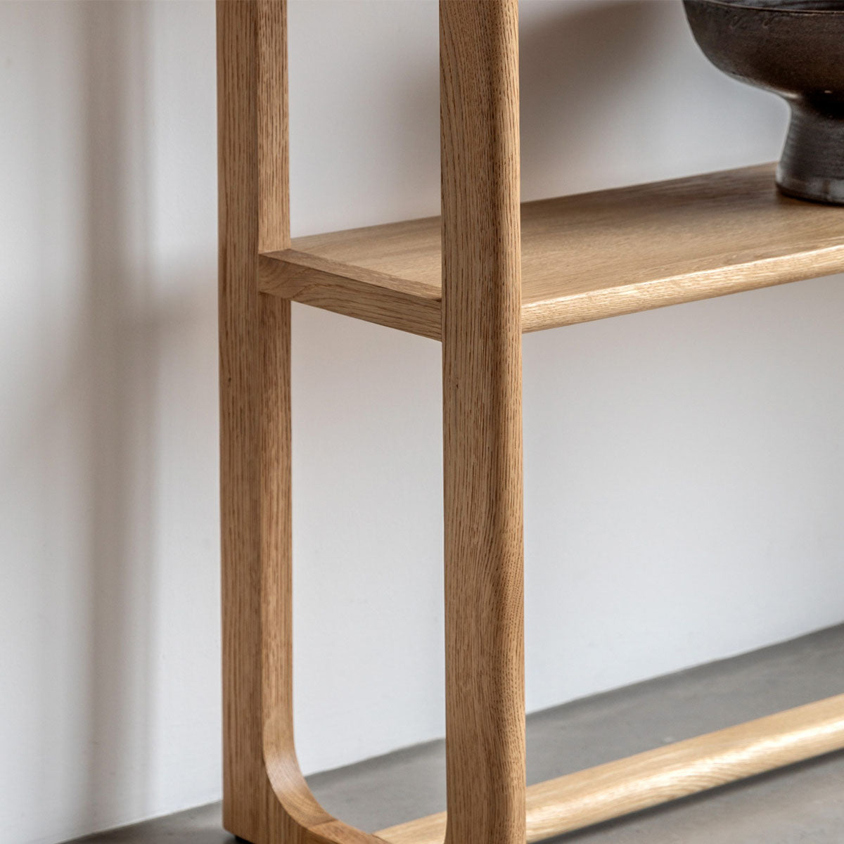 Gallery Direct Craft Console Table Natural 1400x380x800mm