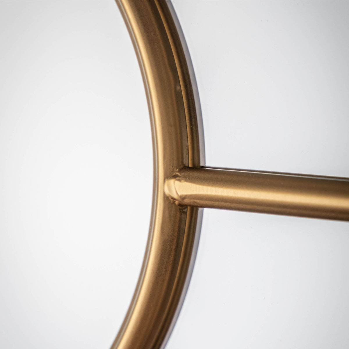 Gallery Direct Rocca Round Mirror Gold 800x35x800mm