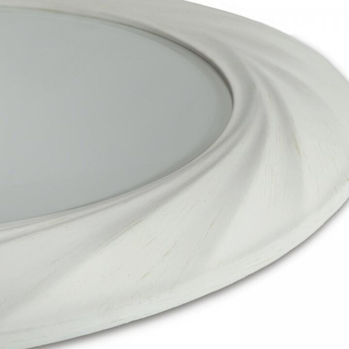 Gallery Direct Barley Twist Mirror Off White 700x30x700mm