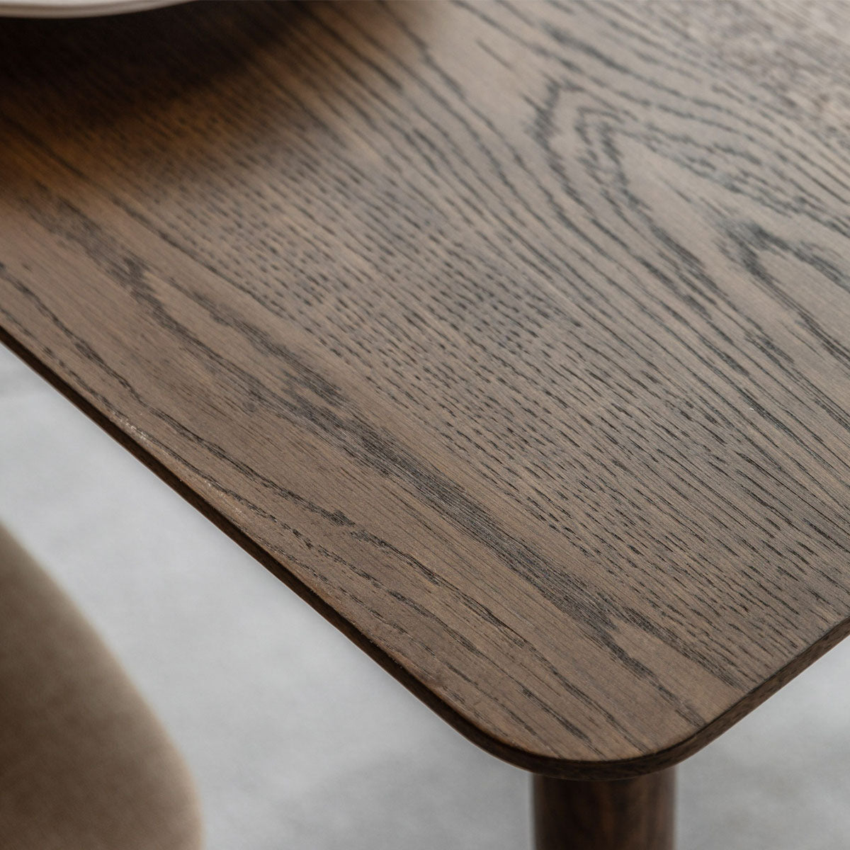 Gallery Direct Hatfield Dining Table Smoked 1500x800x750mm